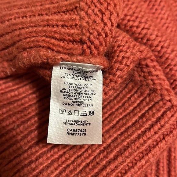 ANN Taylor Fringe Sleeve Sweater Pucker Pink Size M - Picture 7 of 7